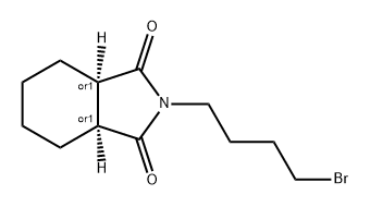 1H-Isoindole-1,3(2H)-dione, 2-(4-bromobutyl)hexahydro-, (3aR,7aS)-rel- Structure