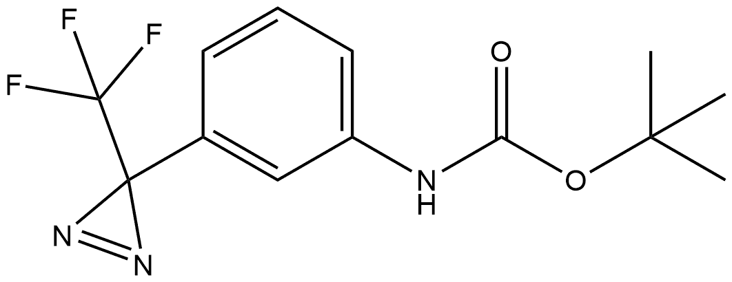 1,1-Dimethylethyl N-[3-[3-(trifluoromethyl)-3H-diazirin-3-yl]phenyl]carbamate Structure