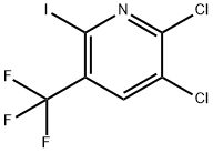 2,3-dichloro-6-iodo-5-(trifluoromethyl)pyridine Struktur