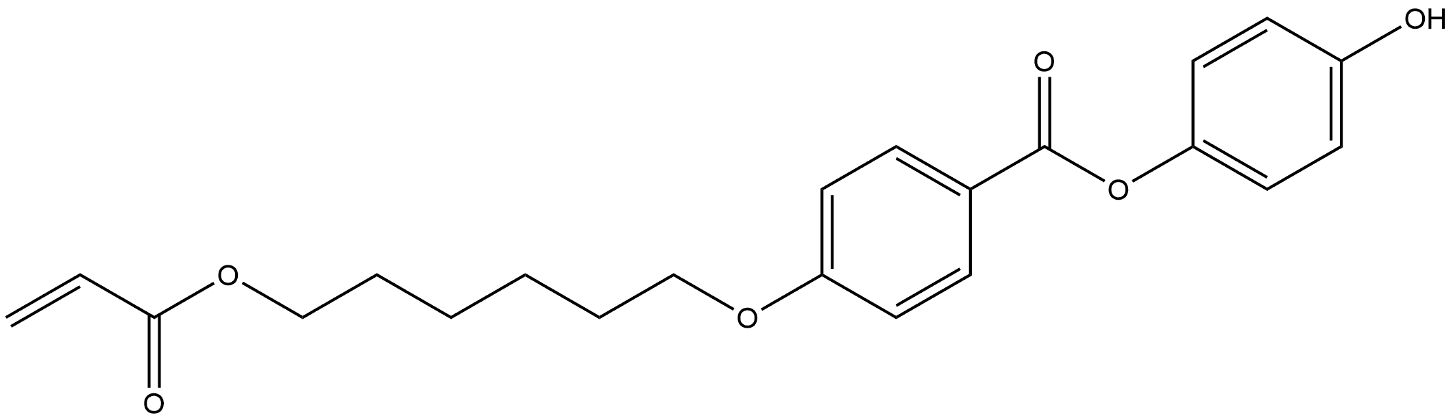 4-hydroxyphenyl 4-((6-(acryloyloxy)hexyl)oxy)benzoate 结构式
