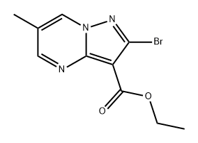Pyrazolo[1,5-a]pyrimidine-3-carboxylic acid, 2-bromo-6-methyl-, ethyl ester Structure