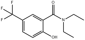 Benzamide, N,N-diethyl-2-hydroxy-5-(trifluoromethyl)- Structure