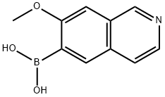 B-(7-METHOXY-6-ISOQUINOLINYL)BORONIC ACID, 1647112-89-7, 结构式