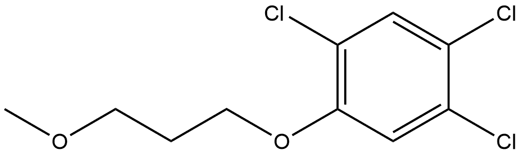 1,2,4-Trichloro-5-(3-methoxypropoxy)benzene Struktur