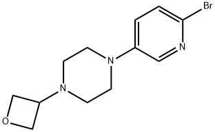 Piperazine, 1-(6-bromo-3-pyridinyl)-4-(3-oxetanyl)- 结构式