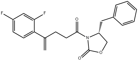 2-Oxazolidinone, 3-[4-(2,4-difluorophenyl)-1-oxo-4-pentenyl]-4-(phenylmethyl)-, (R)- (9CI) Structure