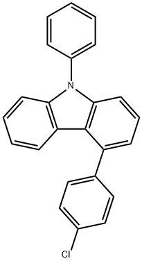 4-(4-氯苯基)-9-苯基-9H-咔唑 结构式