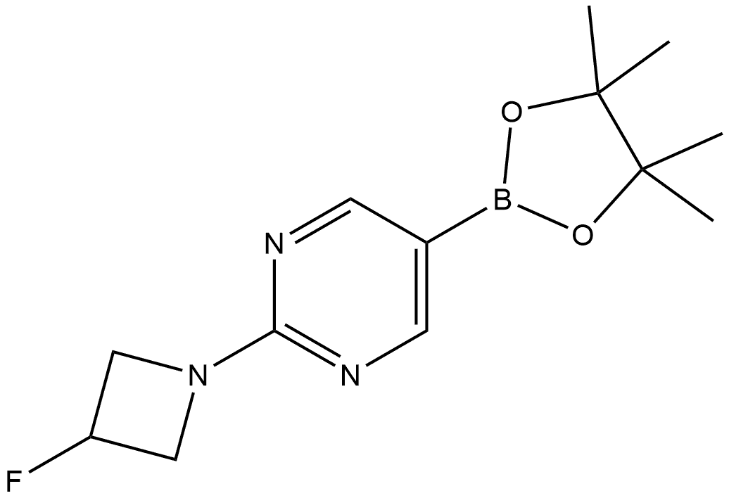 2-(3-Fluoro-1-azetidinyl)-5-(4,4,5,5-tetramethyl-1,3,2-dioxaborolan-2-yl)pyri... Structure