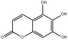 2H-1-Benzopyran-2-one, 5,6,7-trihydroxy- Struktur