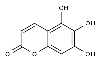 2H-1-Benzopyran-2-one, 5,6,7-trihydroxy- Structure