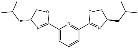 2,6-双((R)-4-异丁基-4,5-二氢恶唑-2-基)吡啶, 1658490-50-6, 结构式