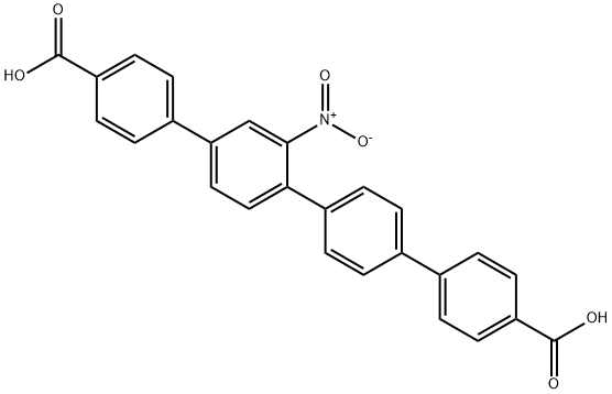 2''-nitro-[1,1':4',1'':4'',1'''-quaterphenyl]-4,4'''-dicarboxylic acid Struktur