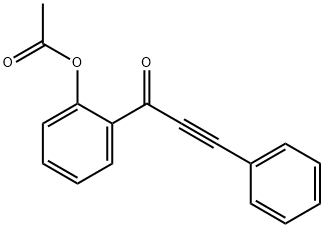 2-Propyn-1-one, 1-[2-(acetyloxy)phenyl]-3-phenyl- Struktur