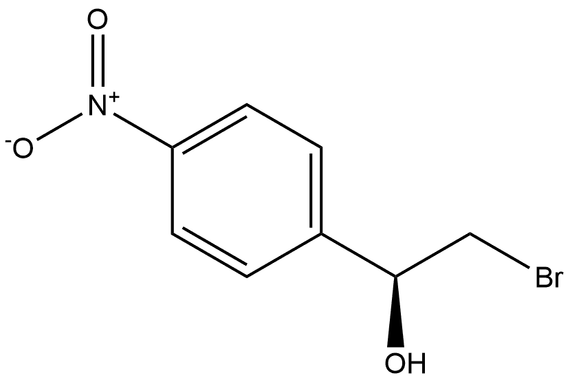 (S)-2-bromo-1-(4-nitrophenyl)ethanol Structure
