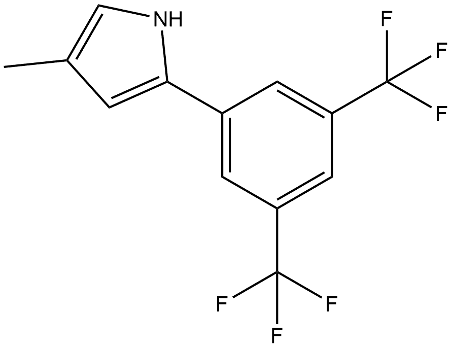 2-[3,5-双(三氟甲基)苯基]-4-甲基吡咯, 1665286-06-5, 结构式