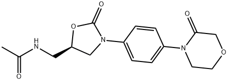 Acetamide, N-[[(5R)-2-oxo-3-[4-(3-oxo-4-morpholinyl)phenyl]-5-oxazolidinyl]methyl]-|(R)-N-((2-氧代-3-(4-(3-氧代吗啉代)苯基)噁唑烷-5-基)甲基)乙酰胺