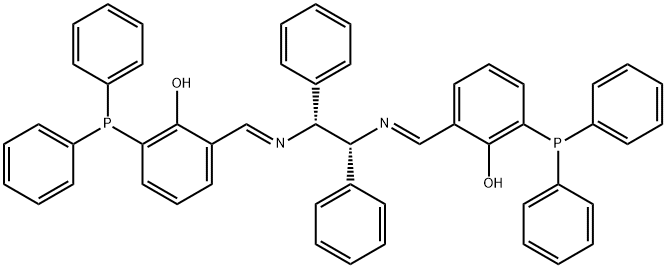 (R,R)-(E,E)-(-)-N,N'-BIS(3'- DIPHENYLPHOSPHINO HYDROXYBENZYLIDENE)- 1,2-DIPHENYL-1,2-ETHANEDIAMINE Structure