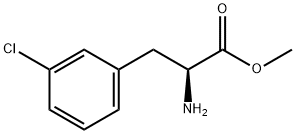 3-氯苯丙氨酸甲酯 结构式