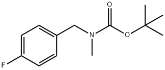 Carbamic acid, N-[(4-fluorophenyl)methyl]-N-methyl-, 1,1-dimethylethyl ester Structure