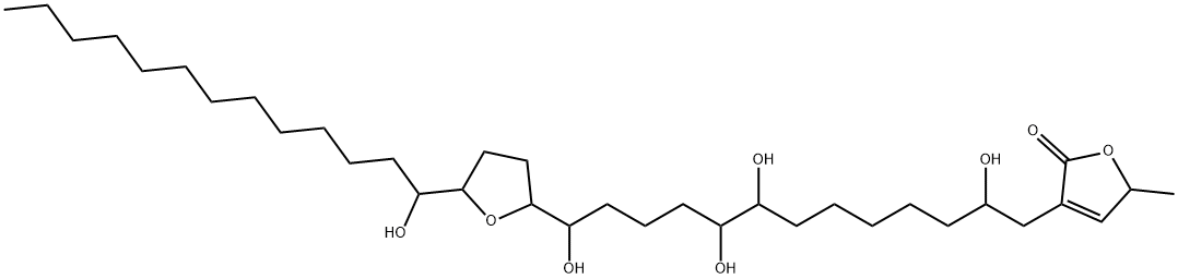 刺果番荔枝素B, 167355-37-5, 结构式