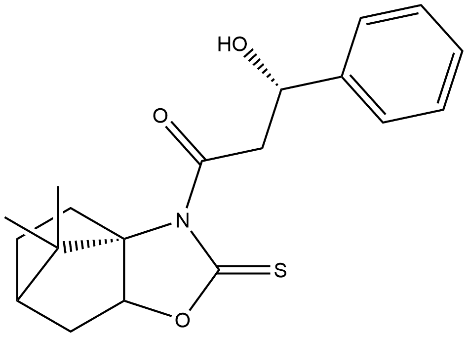 4H-3a,6-Methanobenzoxazole-2(3H)-thione, tetrahydro-3-(3-hydroxy-1-oxo-3-phenylpropyl)-8,8-dimethyl-, [3aS-[3(R*),3aα,6α,7aβ]]- (9CI)