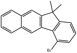 4-溴-11,11-二甲基-11H-苯并[B]芴 结构式