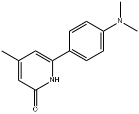 2(1H)-Pyridinone, 6-[4-(dimethylamino)phenyl]-4-methyl- Structure