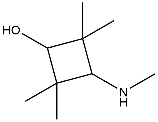 2,2,4,4-Tetramethyl-3-(methylamino)cyclobutanol Structure