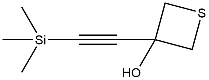 3-[2-(Trimethylsilyl)ethynyl]-3-thietanol Structure