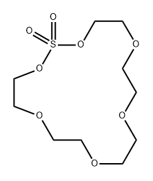 1,3,6,9,12,15-Hexaoxa-2-thiacycloheptadecane, 2,2-dioxide 结构式