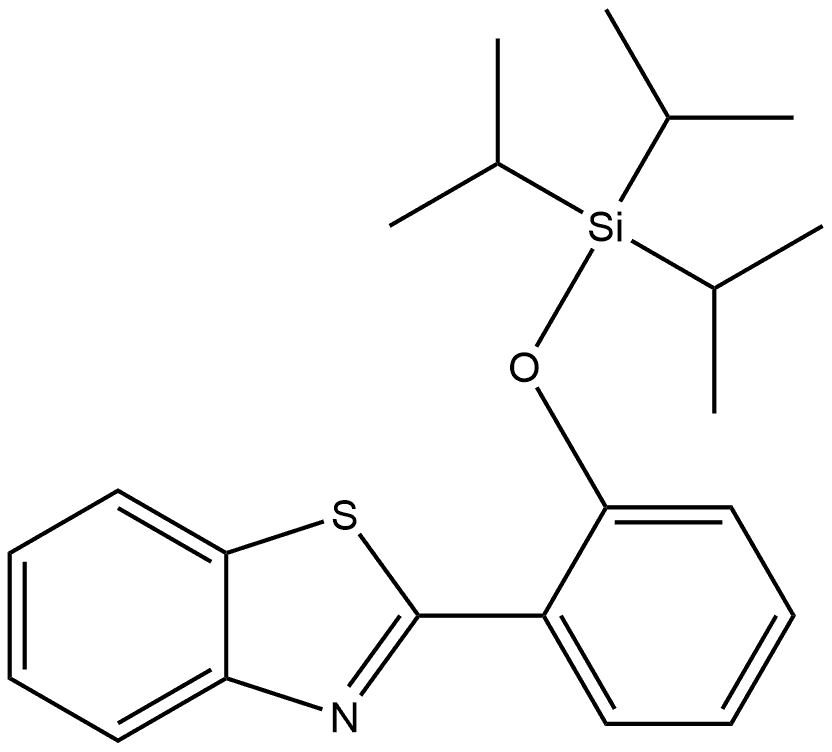 2-[2-[[Tris(1-methylethyl)silyl]oxy]phenyl]benzothiazole 结构式