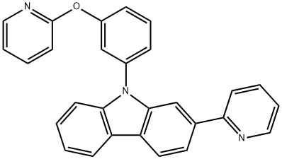 9H-Carbazole, 2-(2-pyridinyl)-9-[3-(2-pyridinyloxy)phenyl]- Structure