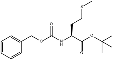 L-Methionine, N-[(phenylmethoxy)carbonyl]-, 1,1-dimethylethyl ester 化学構造式