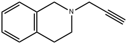 Isoquinoline, 1,2,3,4-tetrahydro-2-(2-propyn-1-yl)- 化学構造式