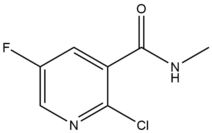 2-Chloro-5-fluoro-N-methyl-3-pyridinecarboxamide Structure