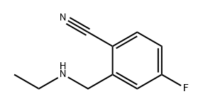 Benzonitrile, 2-[(ethylamino)methyl]-4-fluoro- Struktur