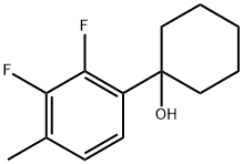1-(2,3-difluoro-4-methylphenyl)cyclohexanol Struktur