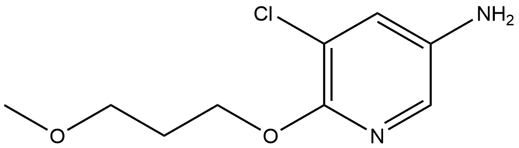 5-Chloro-6-(3-methoxypropoxy)-3-pyridinamine 结构式