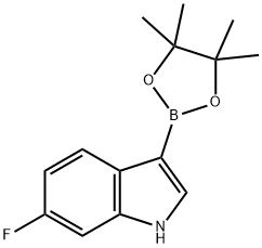 6-Fluoro-3-(4,4,5,5-tetramethyl-1,3,2-dioxaborolan-2-yl)-1H-indole Structure