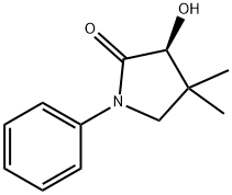 2-Pyrrolidinone, 3-hydroxy-4,4-dimethyl-1-phenyl-, (3S)- Structure