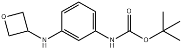 tert-butyl N-{3-[(oxetan-3-yl)amino]phenyl}carbamate Structure