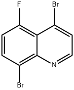 4,8-Dibromo-5-fluoroquinoline Structure