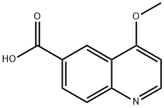 4-甲氧基喹啉-6-羧酸 结构式