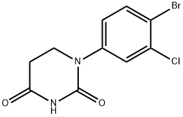 2,4(1H,3H)-Pyrimidinedione, 1-(4-bromo-3-chlorophenyl)dihydro- Structure