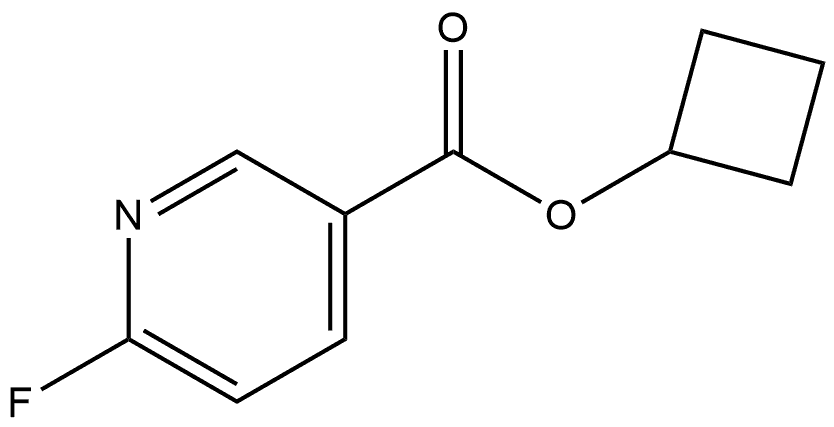 Cyclobutyl 6-fluoro-3-pyridinecarboxylate Structure