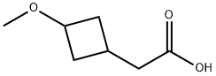 Cyclobutaneacetic acid, 3-methoxy- Structure