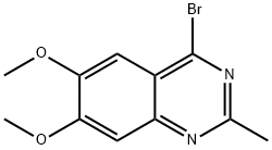 Quinazoline, 4-bromo-6,7-dimethoxy-2-methyl- Structure