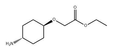 Acetic acid, 2-[(trans-4-aminocyclohexyl)oxy]-, ethyl ester Structure