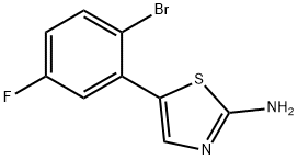 5-(2-Bromo-5-fluorophenyl)thiazol-2-amine,1695145-66-4,结构式