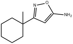 3-(1-甲基环己基)异噁唑-5-胺, 1695682-54-2, 结构式